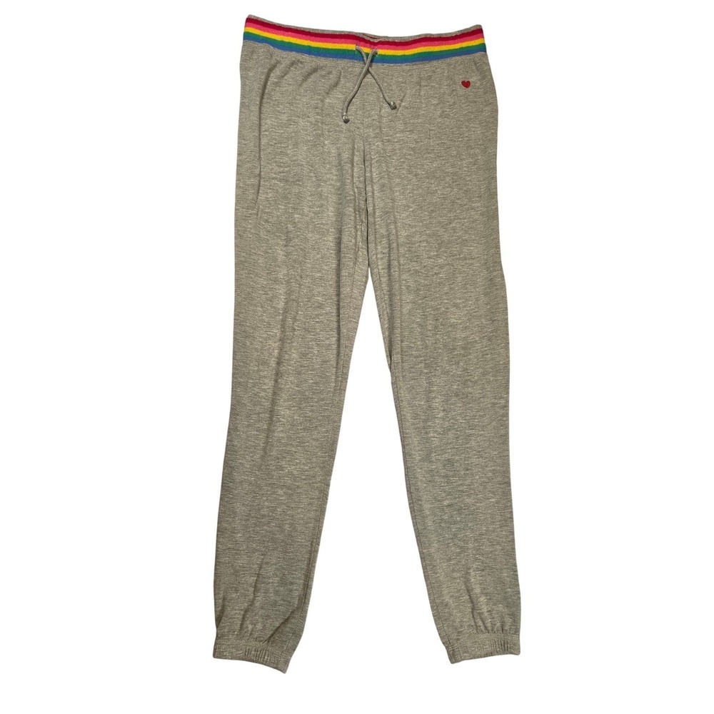 p.j. salvage Rainbow Grey PJ Pants L Soft Casual Relax Comfortable Sleep Lounge‎